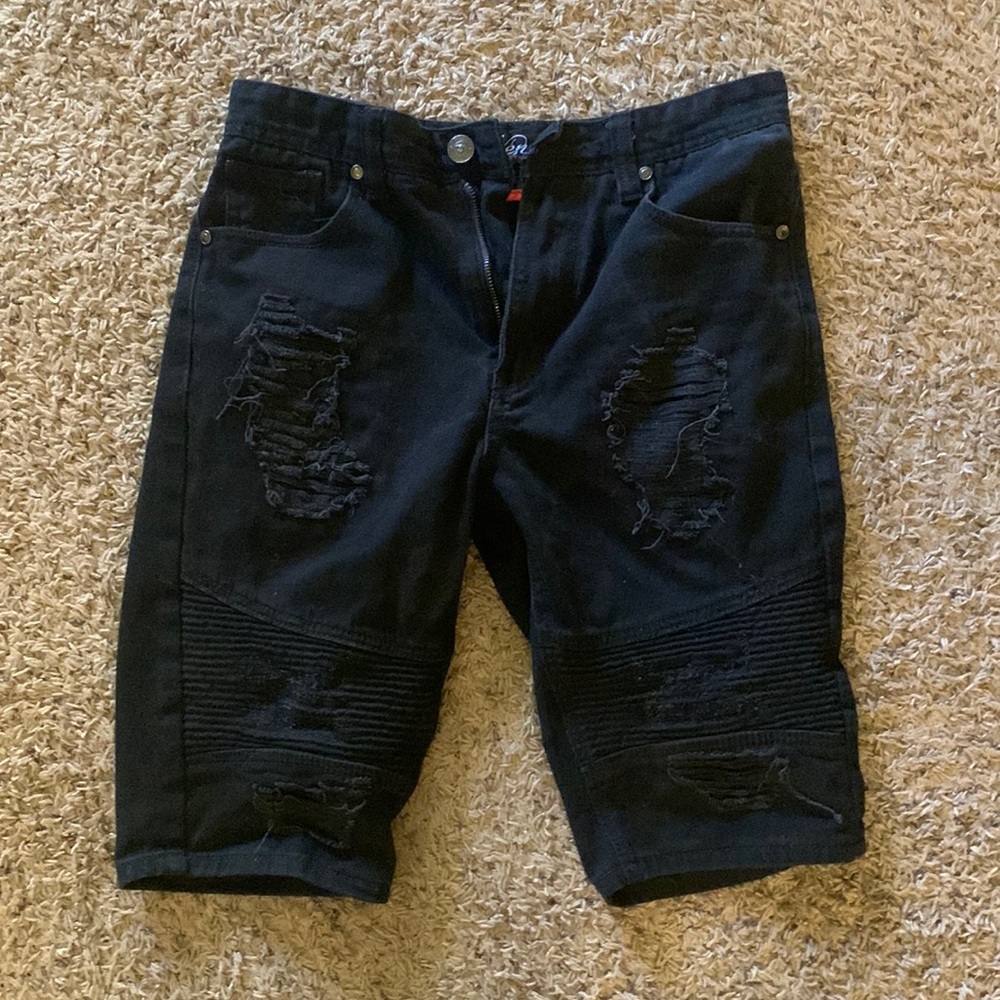 Venmo Clothing Black Jean Shorts